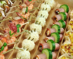 What to do on skewers for the New Year 2023: New Year's recipes for Canapes. Pork on skewers for the New Year. Hot dishes on skewers