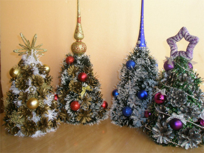 Beaux arbres de Noël de Mishura
