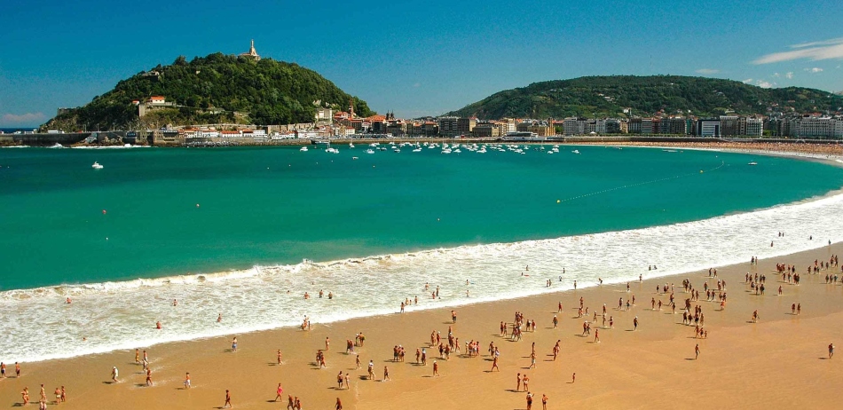 La Koncha Beach (Playa de la Concha), baszk ország