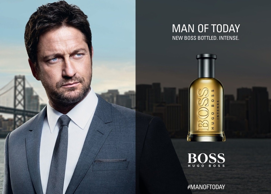 جرارد باتلر در تبلیغاتی برای عطر از هوگو رئیس