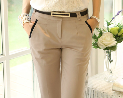 What to wear women's beige trousers: the rules for combining beige, fashionable bows, female images, photos. How to combine women's beige trousers with a blouse, a T -shirt and shoes? How to buy fashionable women's beige trousers in Lamoda and Aliexpress: Links to the Catalog