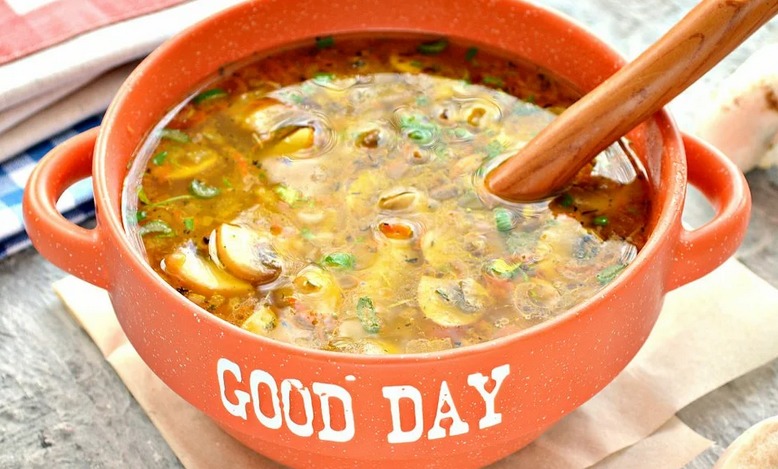 Грибной суп с картошкой и вермишелью