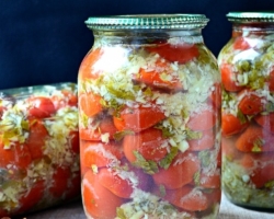Οι ντομάτες τουρσί με χρένο για το χειμώνα: 2 καλύτερη συνταγή βήμα -βήμα με λεπτομερή συστατικά