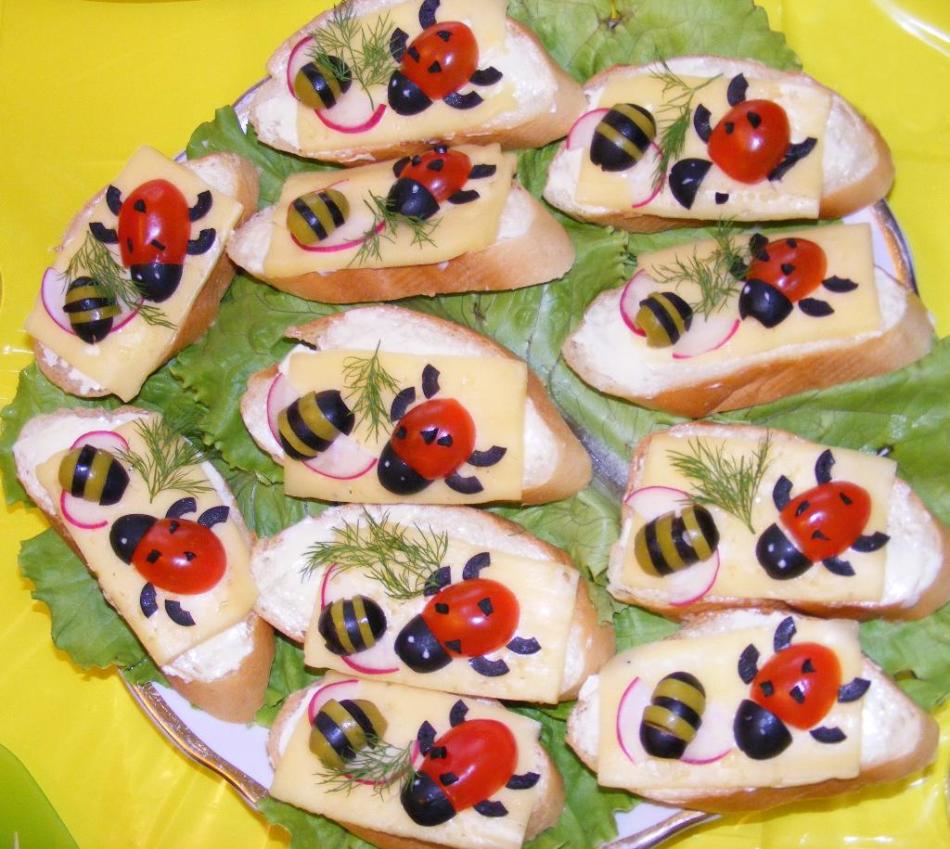 Рецепты бутерброды для детей на день рождения рецепты с фото