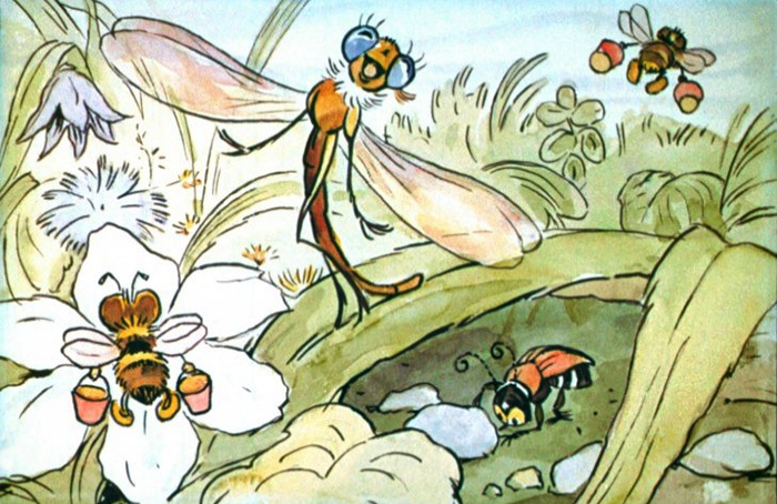 Libellule du basnya-transfert et une fourmi pour adultes-min-scene