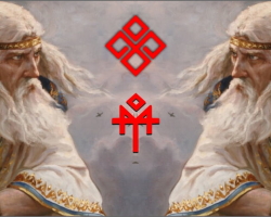 DAZHDBOG - simbol, atributi, amulete, rune, počitnice, zakaj se Slovani imenujejo vnuki Dazhgozh?