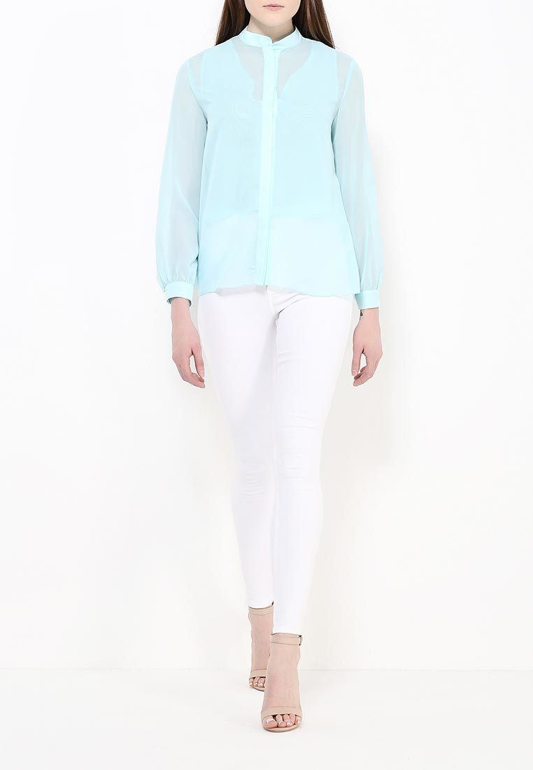 Hermosa blusa azul de chic