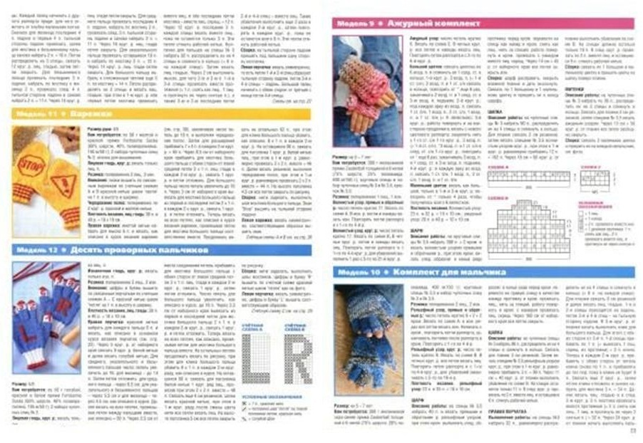 Več opisov pletenja rokavic za fanta iz revij