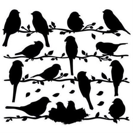 Stencils of animals and birds - ideas, photos of templates