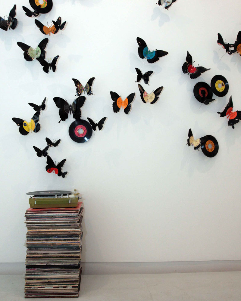 Как украсить стену бабочками из бумаги: оформление стены