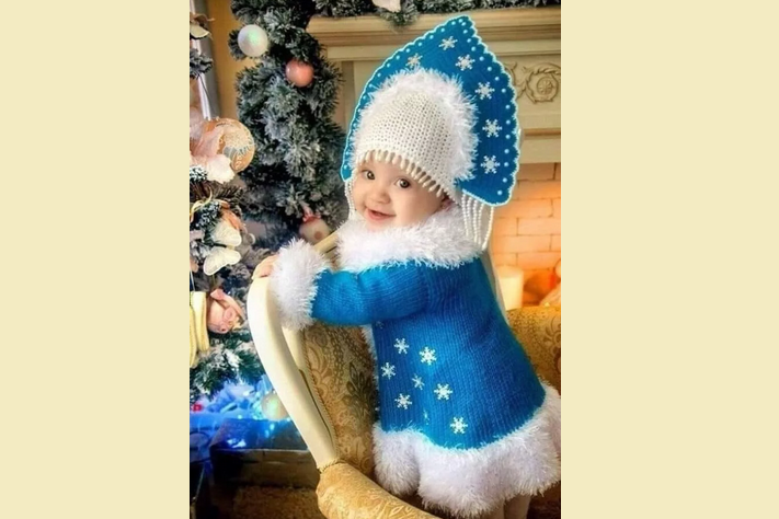 Costume de jeune fille de neige pour les filles: idée