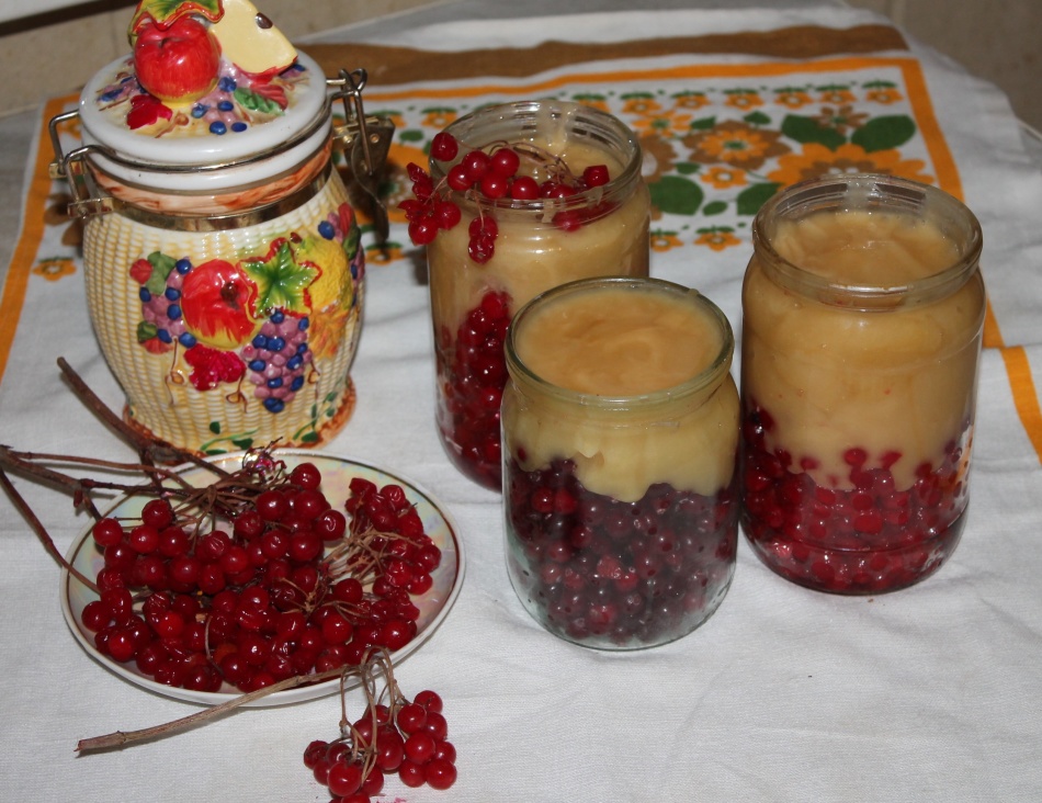 Remède folklorique pour Dropy: Viburnum avec du miel.