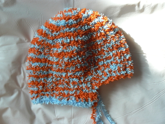 Hat helmet for a boy Crochet: Step 4