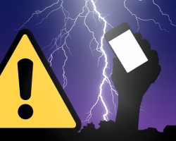 Μπορώ να χρησιμοποιήσω ένα κινητό τηλέφωνο κατά τη διάρκεια μιας καταιγίδας;