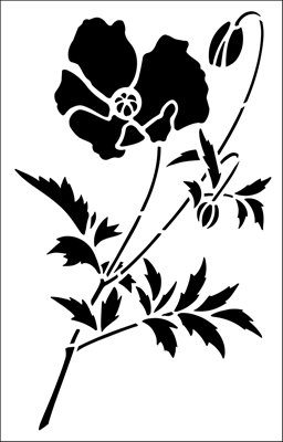 Stencil of flowers for decor - the best selection