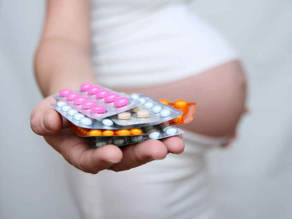 The use of the drug during pregnancy