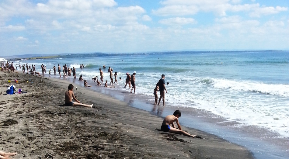 Beach in Burgas, Bulgaria