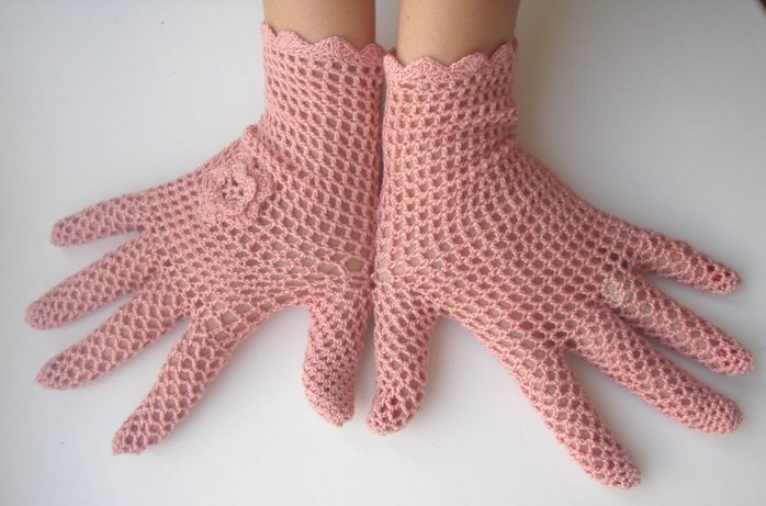 Guantes de crochet para niños