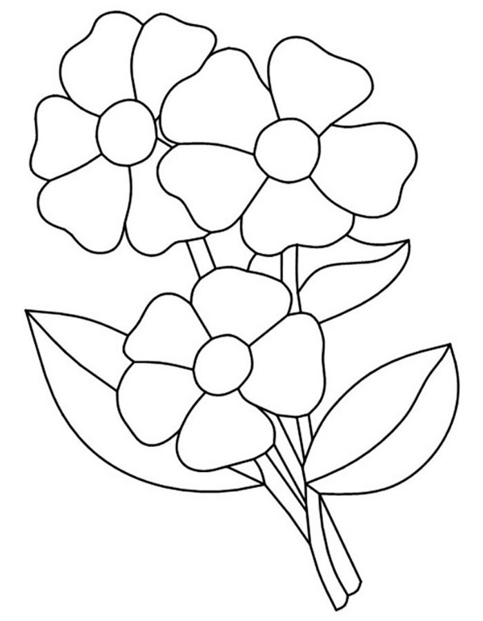 Flower stencil for application - template, photo