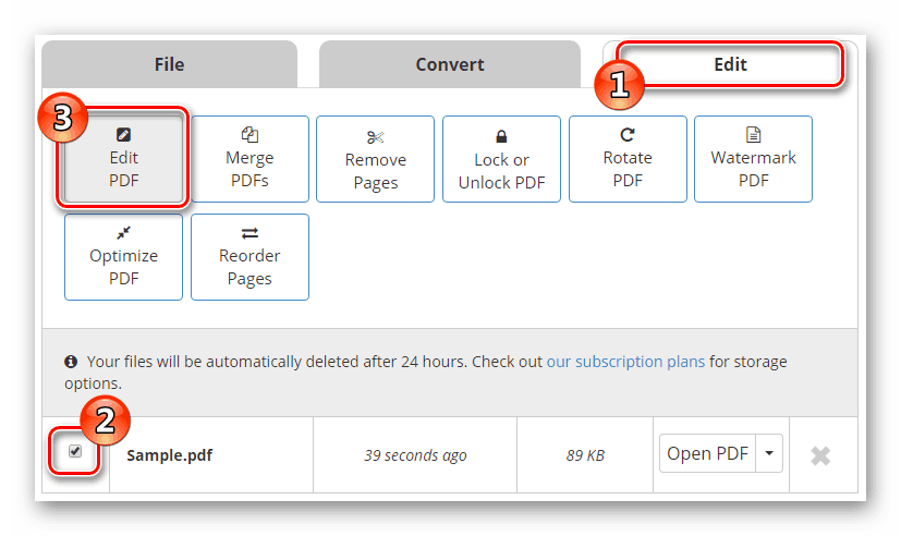 Modifier le fichier