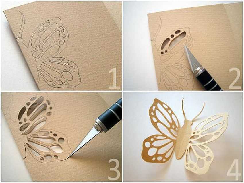 How to make an openwork butterfly to decorate the interior?