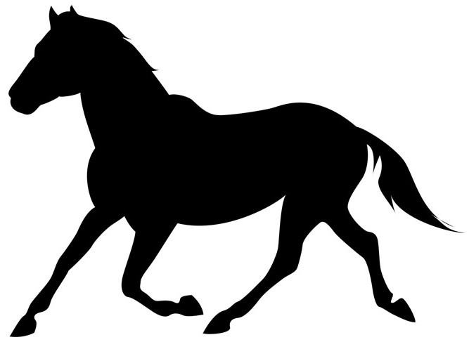 Horse - stencil for drawing