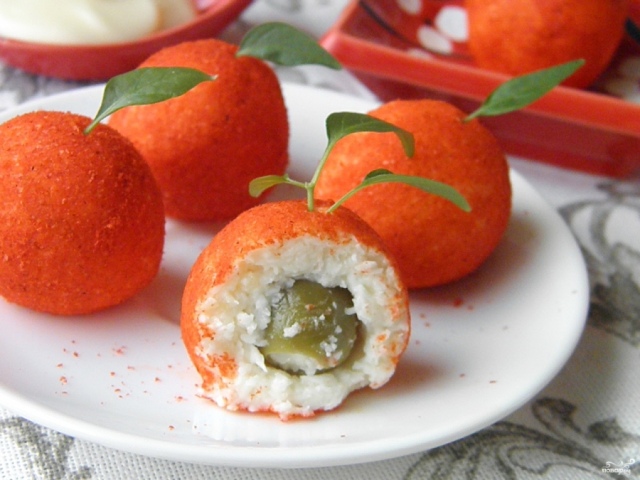 Éles nedves snack az ünnepre, az új év - „Mandarinka”: A legjobb receptek, fotók. Hogyan készítsünk egy hideg újévi ünnepi snack 