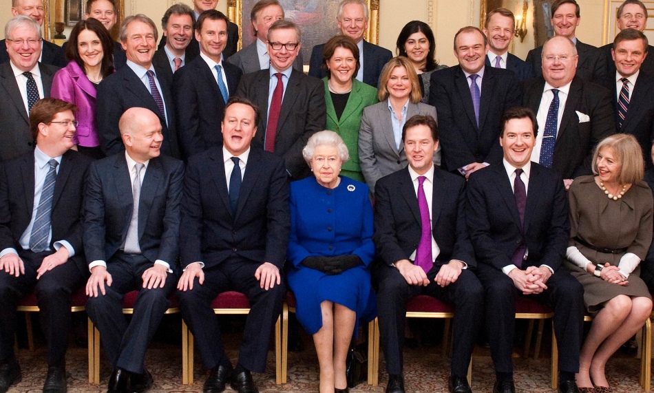Кабинет министров великобритании, 2012 год