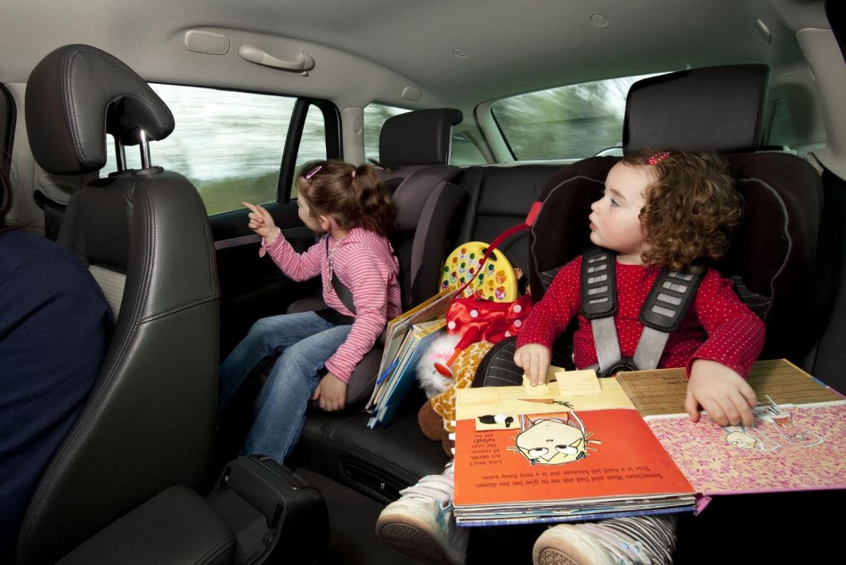 You can distract children with games on the road, for example, such as 