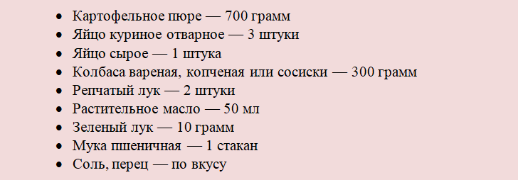 Необходими продукти за котлети