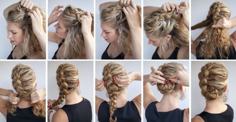 Hairstyle Scorpio for long hair for every day