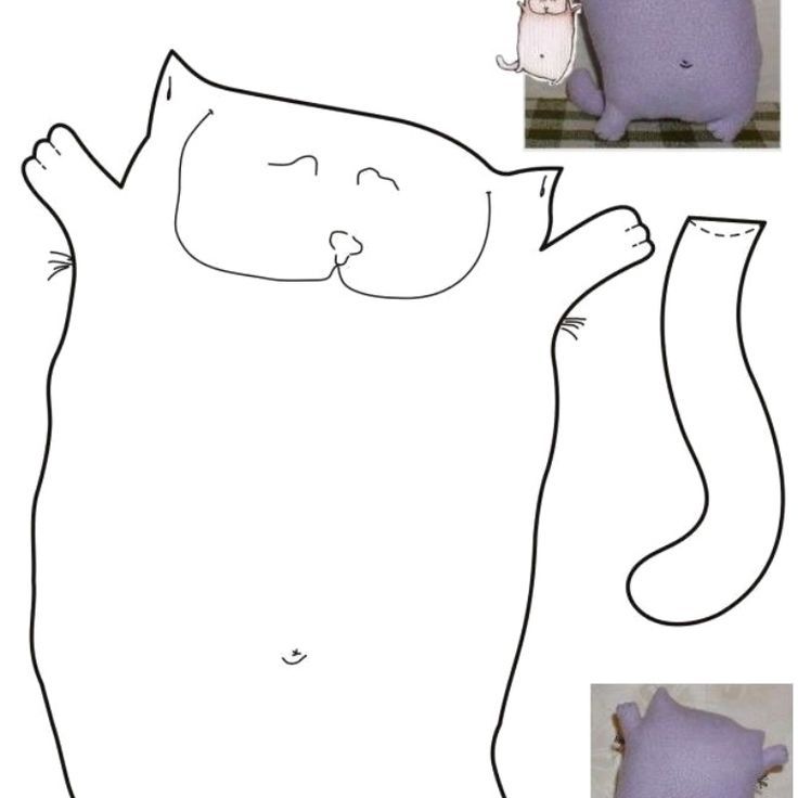 Декоративные подушки коты своими руками