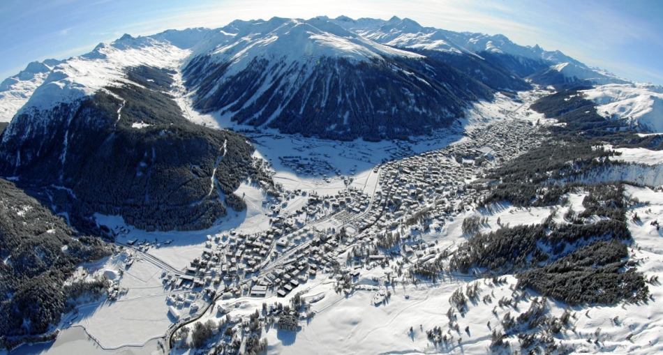 Davos de la station de ski, Suisse