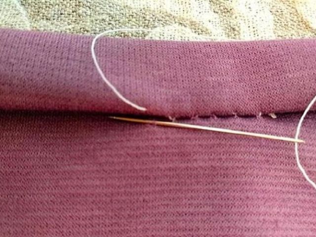 Invisible, hidden seam with a needle manually for stitching fabric, cuts and seams on clothes, jeans: step -by -step instructions, seam options