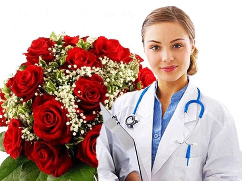 Flowers to the doctor