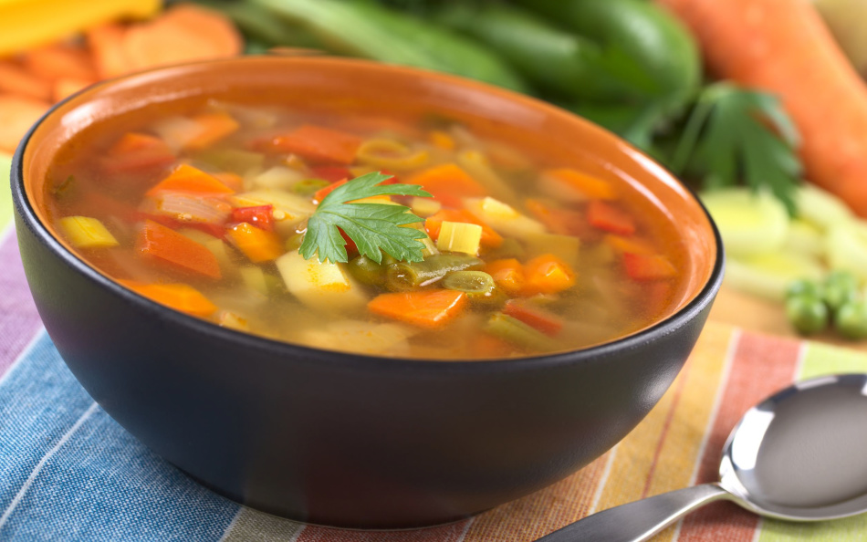 Суп овощной для похудения вкусный