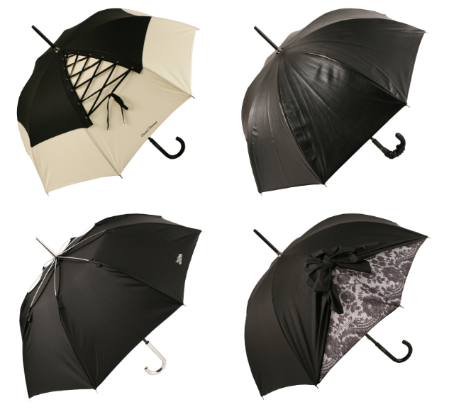 Варіанти чорних жіночих парасольок дуже різноманітні