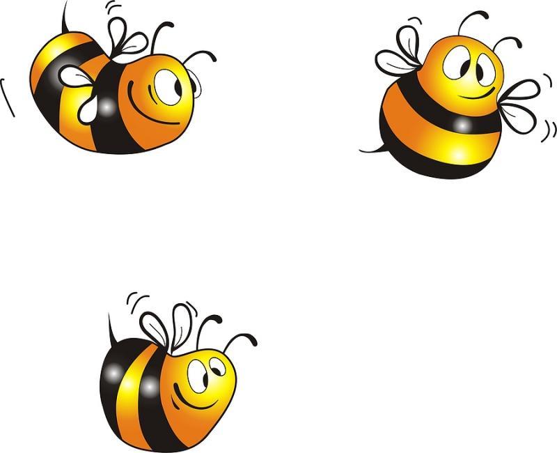 A méhek legjobb rajza a gyermekek számára a vázlathoz