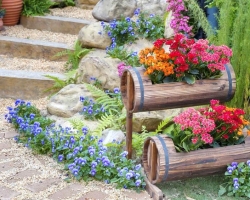 DIY flower beds and flower beds from improvised means: ideas, design, design, photo. What to plant perennial, unpretentious flowers for flower beds, blooming all summer? How to beautifully decorate a flower bed in the garden, in the country, in the yard and near a private house than to fence a flower bed?