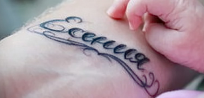 Tattoo named Esenia