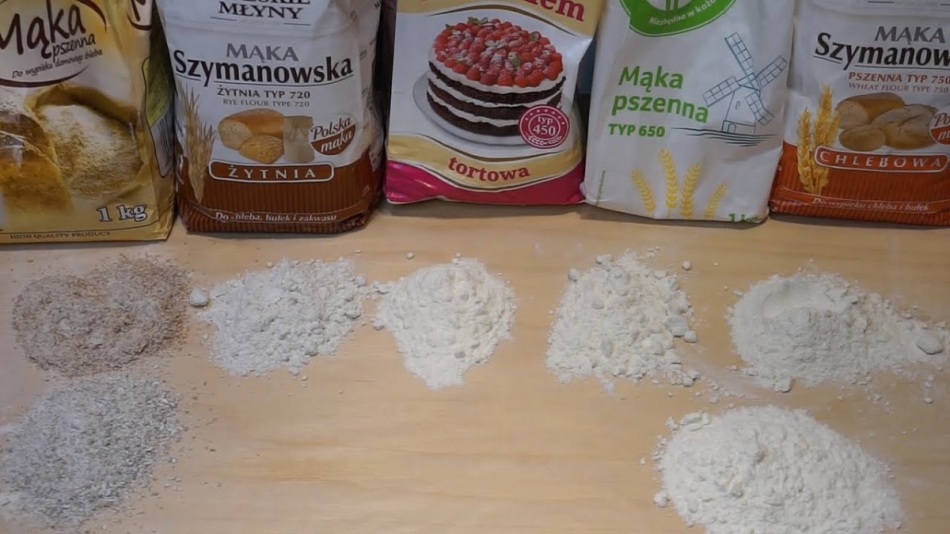 The most popular types of flour