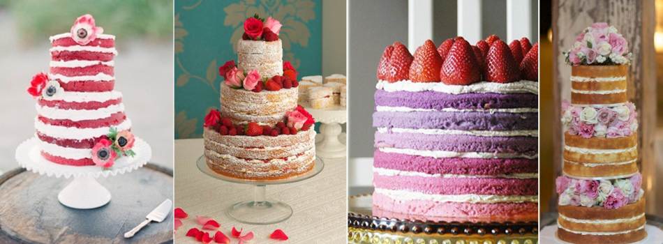 "модные" дизайны тортов, украшенные свежими ягодами и цветами