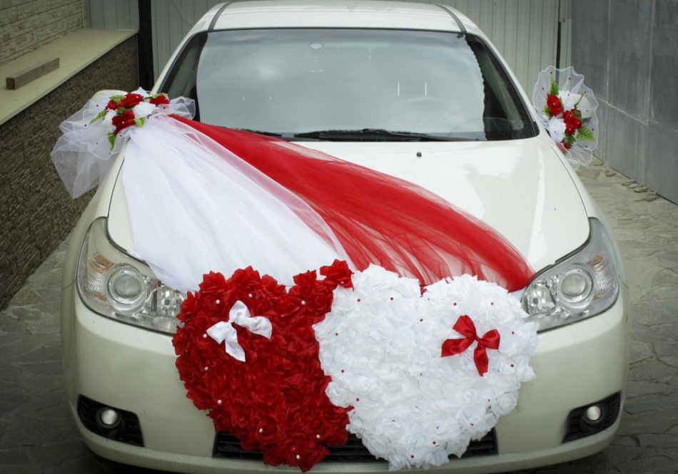 Как украсить машину на свадьбу своими руками фото
