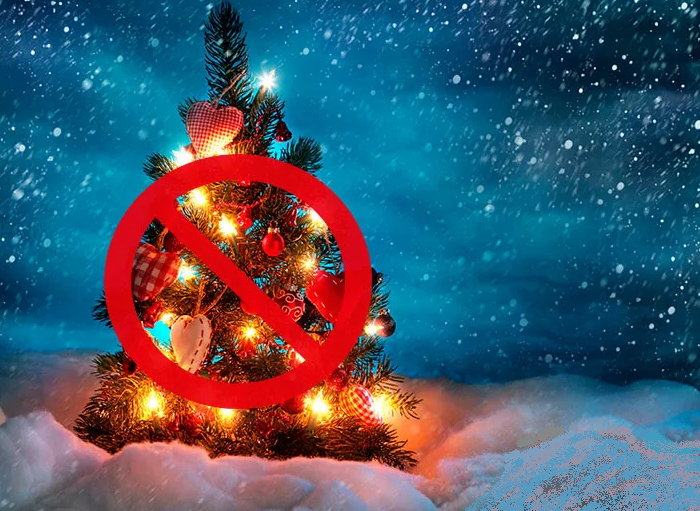 Муслимани су забрањени да украсе божићно дрвце у дворишту куће, али можете само да посадите дрво