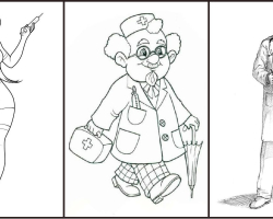 Как нарисовать доктора Айболита поэтапно карандашом для детей? Как нарисовать врача и медсестру карандашом поэтапно?