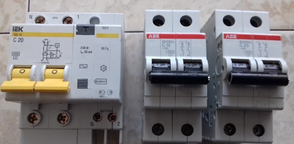 RCD und Diffavtomat