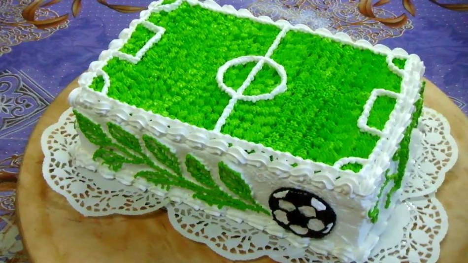 Gâteau pour un petit joueur de football