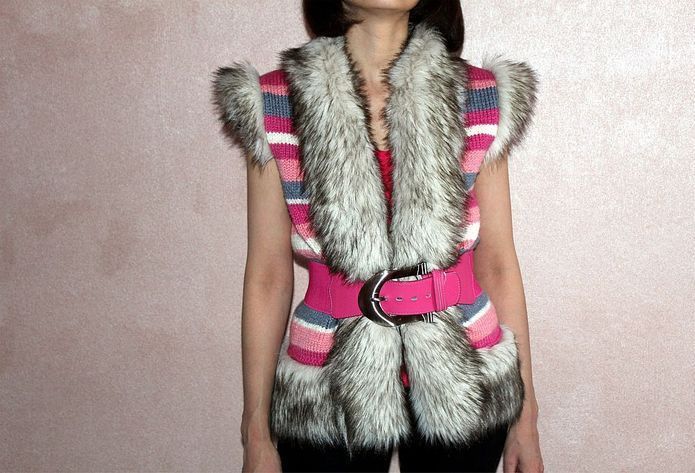 DIY Fur Vests Μοντέλα