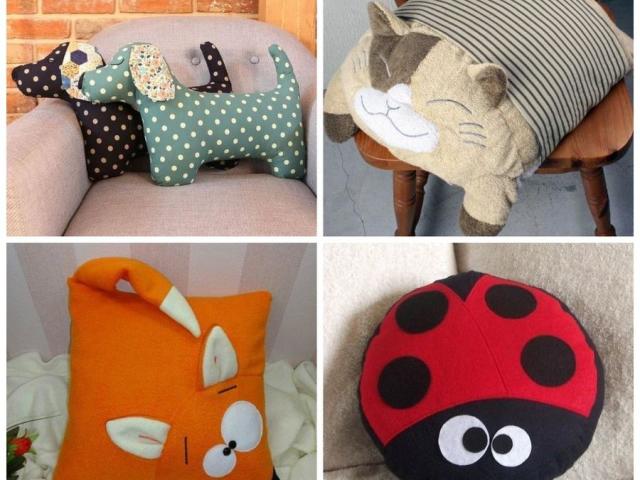 DIY decorative pillows - patterns, schemes, ideas