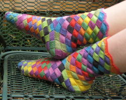 How to knit socks with knitting needles for children and adults? Knitted socks using Enterlak technique